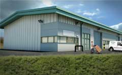 Render of industrial unit