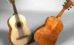 3d models of instruments created for a television commercial.