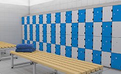 Locker room render for Lion Steel