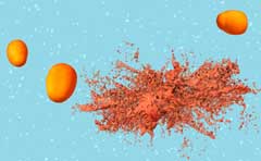 Mango explosion animation
